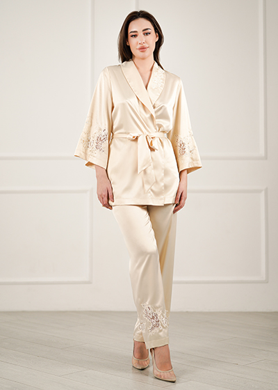 Шовковий халат Citrine